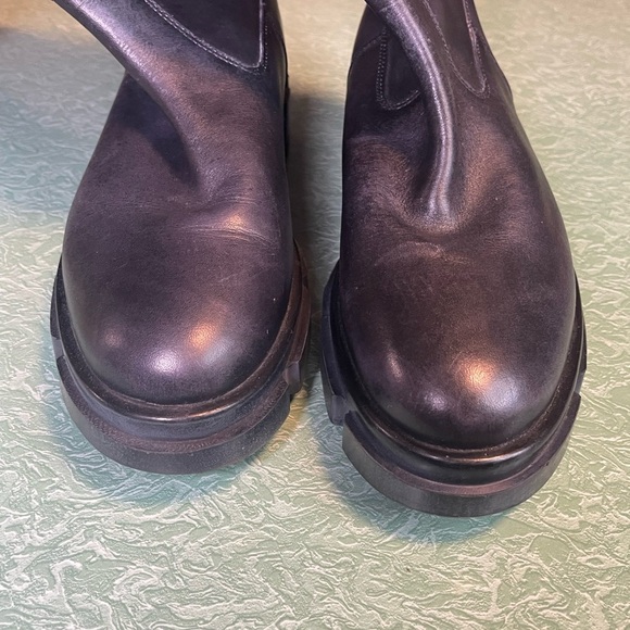 Free People Brooks Tall Black Chunky Knee-high Boots size 40 - Picture 7 of 10